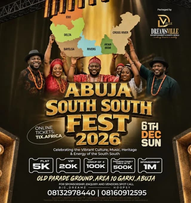 ABUJA SOUTH SOUTH FEST 2026 cover