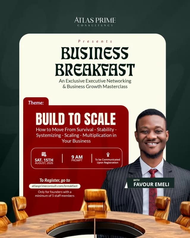 Atlas Business Breakfast: Built To Scale cover