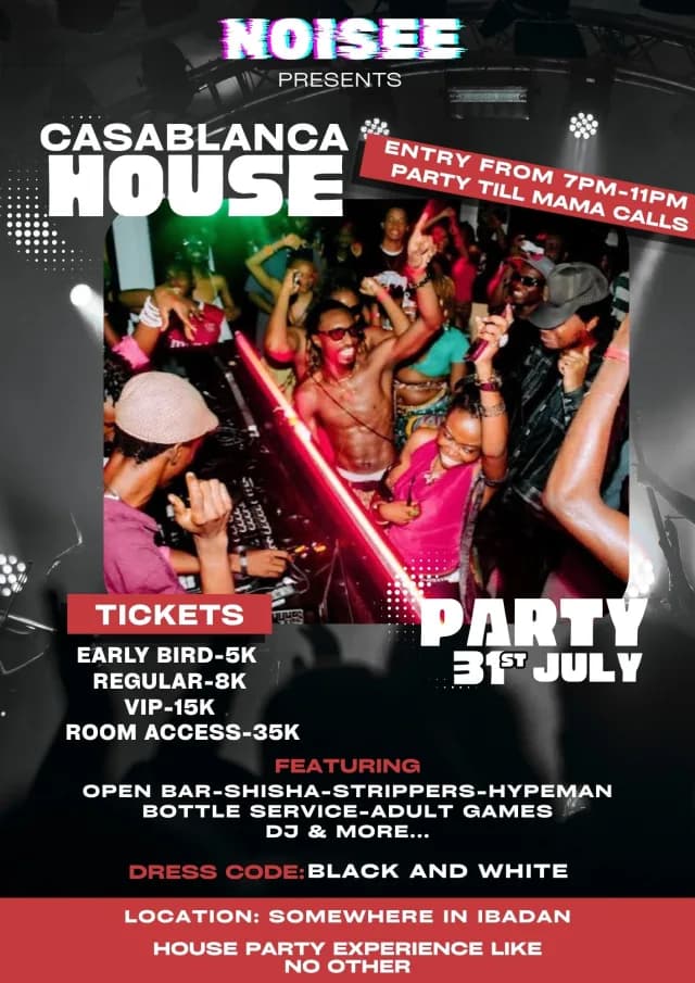 Casablanca House Party cover
