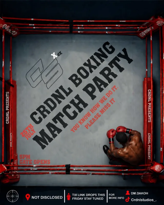 CRDNL X DK BOXING MATCH PARTY cover