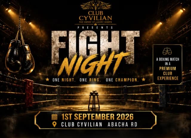 FIGHT NIGHT @ CYVILIAN cover