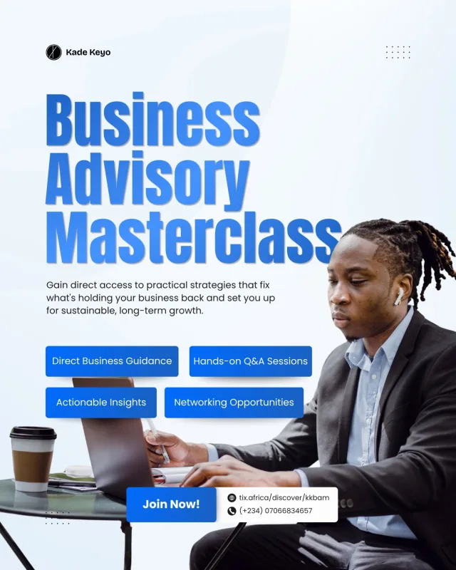 KADE KEYO Business Advisory Masterclass cover