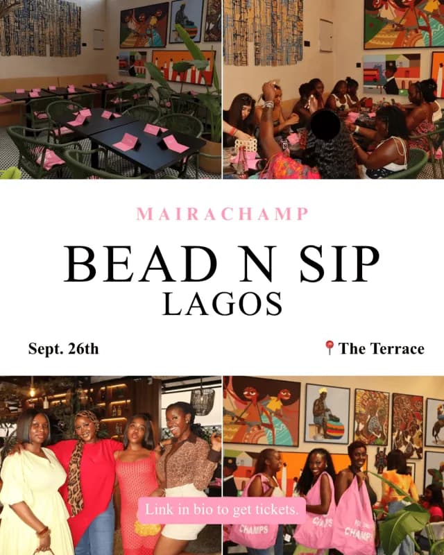Mairachamp:Bead N Sip Lagos cover