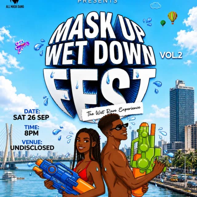 MASK UP WET DOWN FEST VOL.2 cover