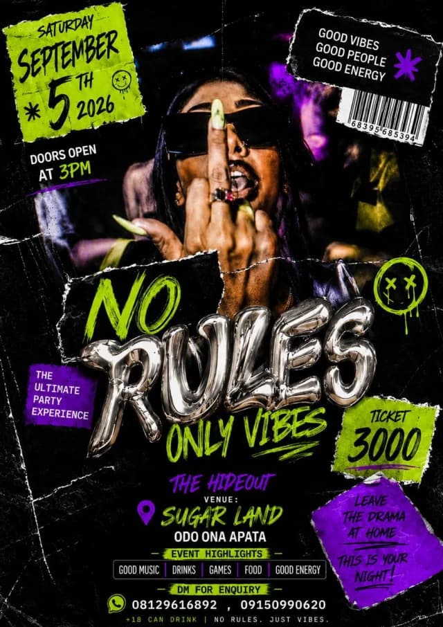 No Rules Only Vibes cover