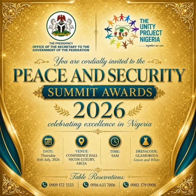 Peace And Security Summit And Awards cover