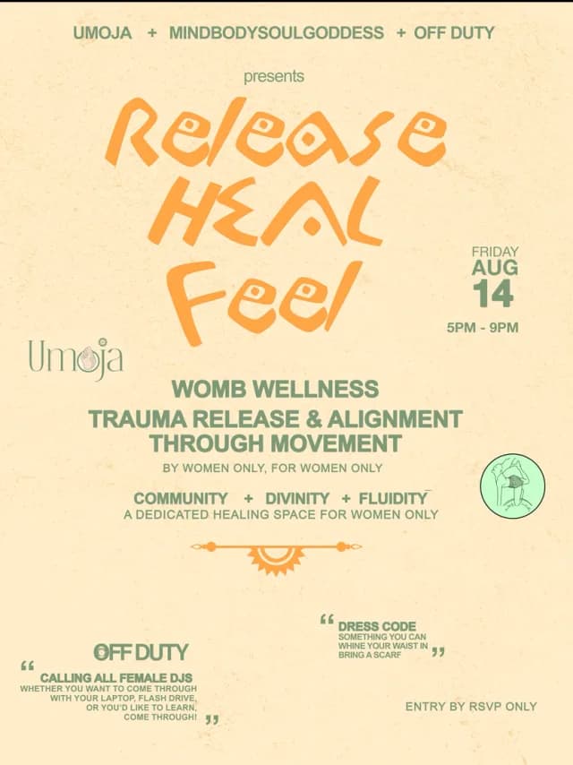 RELEASE 🌀 HEAL ✨ FEEL 🌊 cover