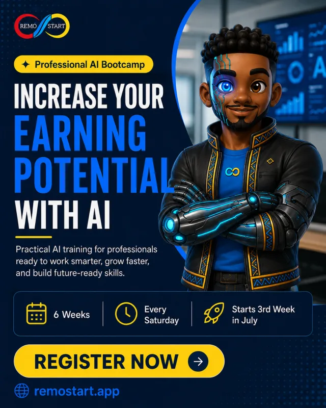 REMOSTART AI BOOTCAMP FOR PROFESSIONALS cover