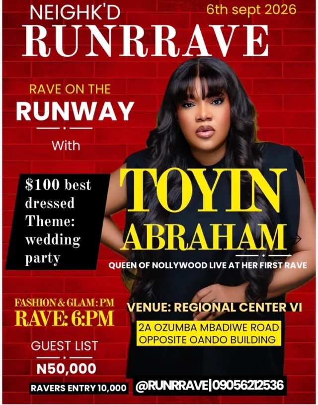 Runrrave With Toyin Abraham cover
