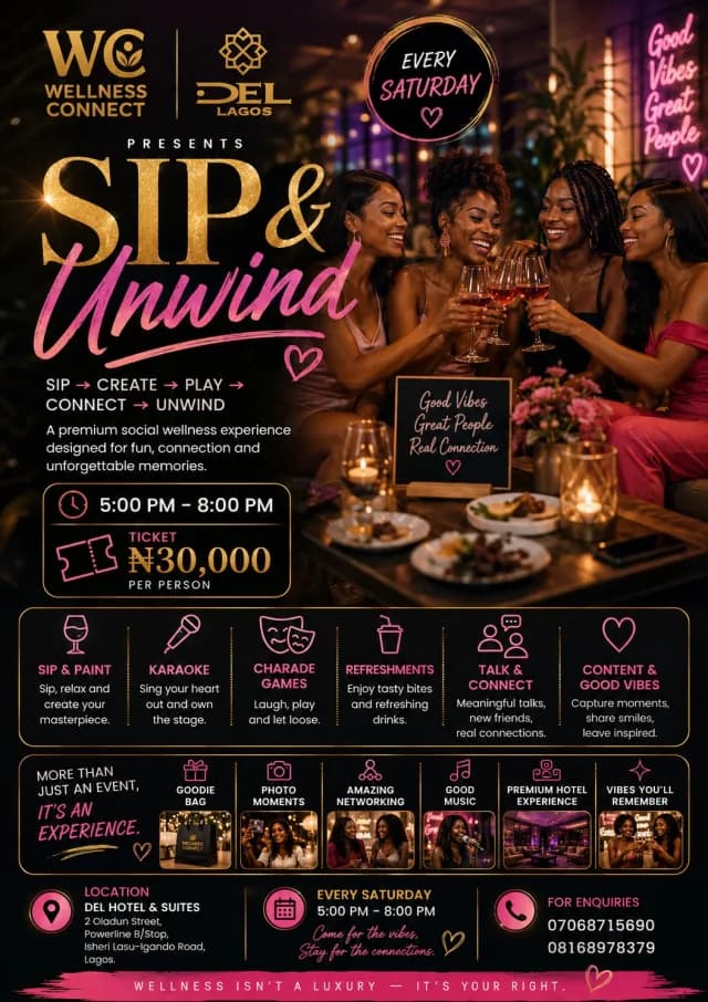 Sip & Unwind By Wellness Connect cover