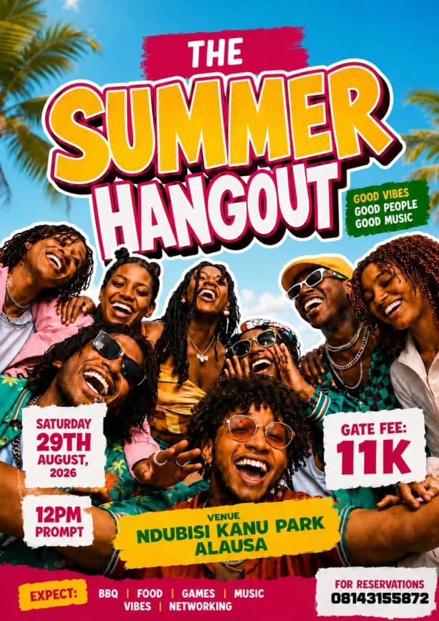 THE SUMMER HANGOUT cover