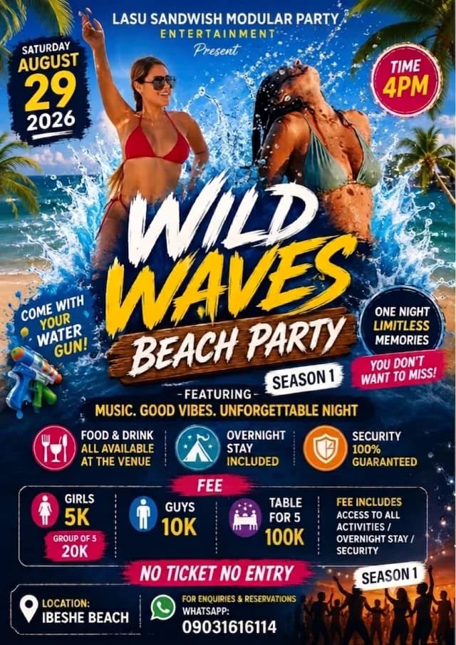 Wild Wave Beach Party cover