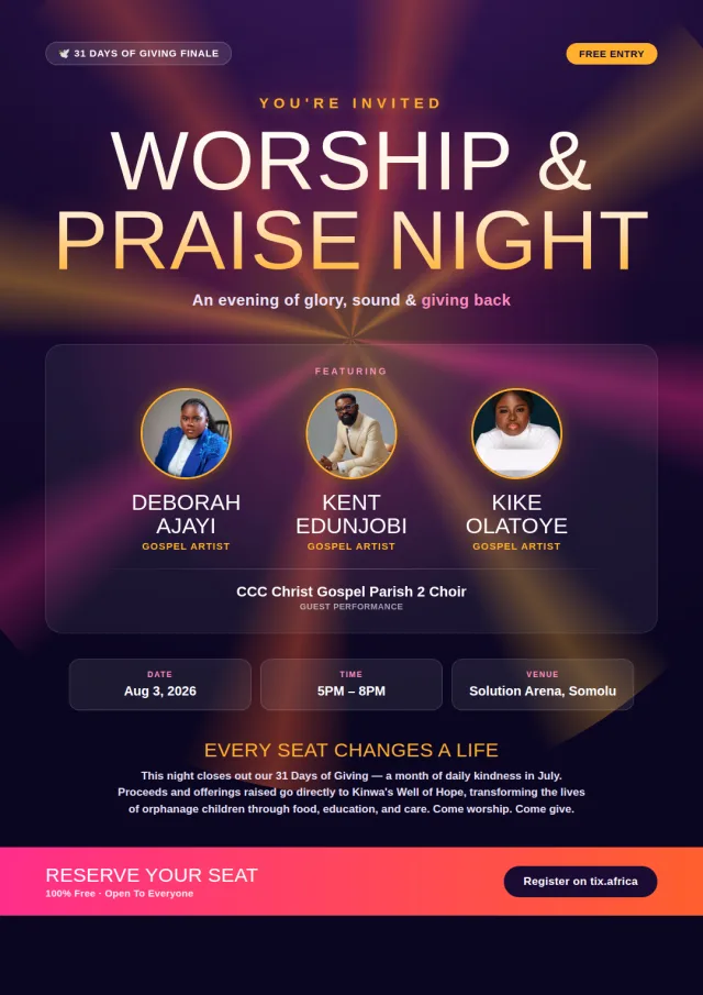 Worship And Praise Night cover