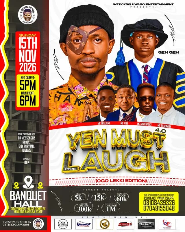 YEN MUST LAUGH 4.0 cover