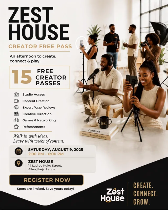 Zest House Creator Hangout cover
