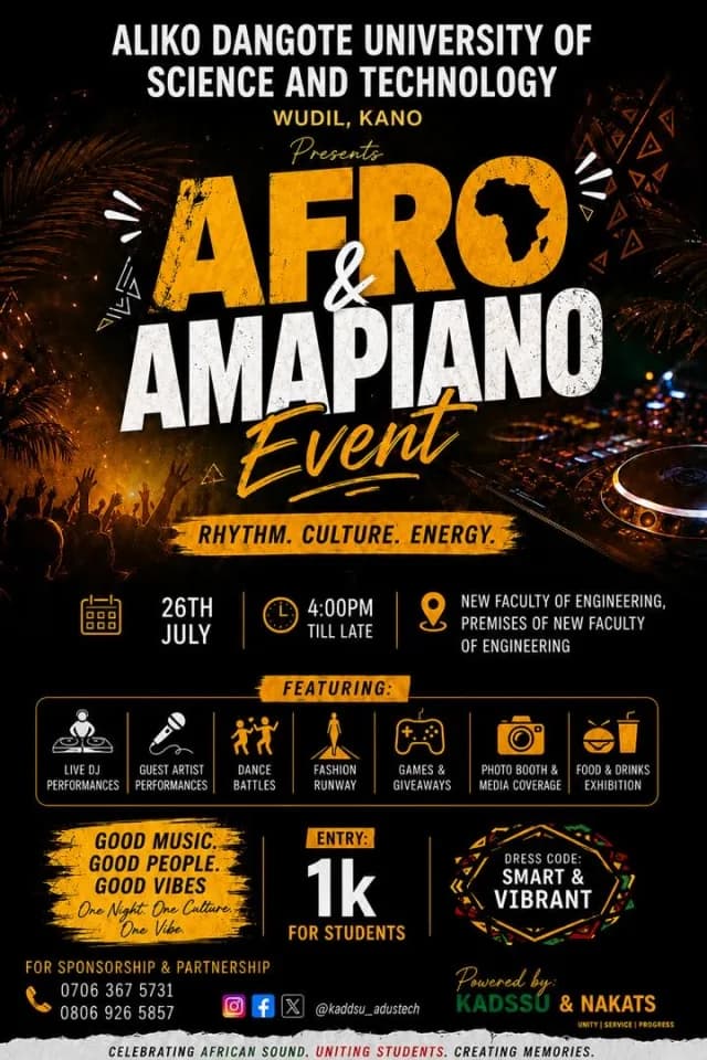 Afro And Amapiano Rave Event cover