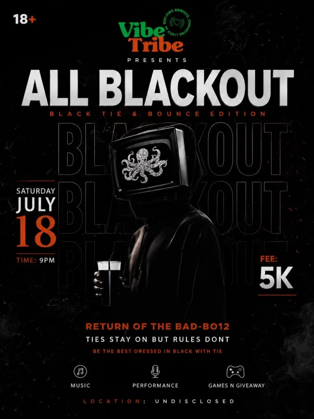 All Black Out Party cover