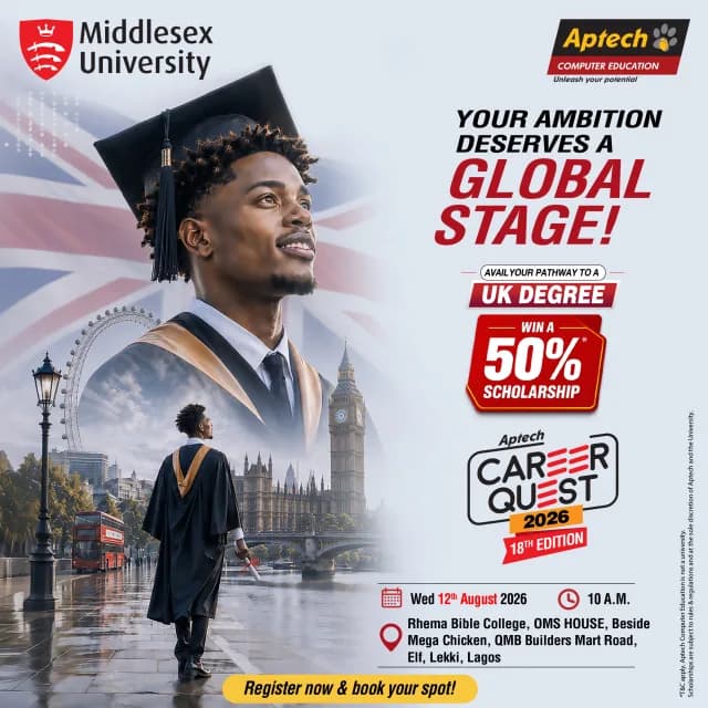 Aptech Career Quest 2026: In Association With Middlesex University cover