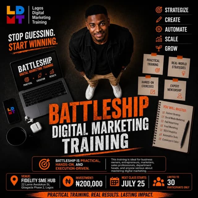 BattleShip Digital Marketing Training — July 2026 cover