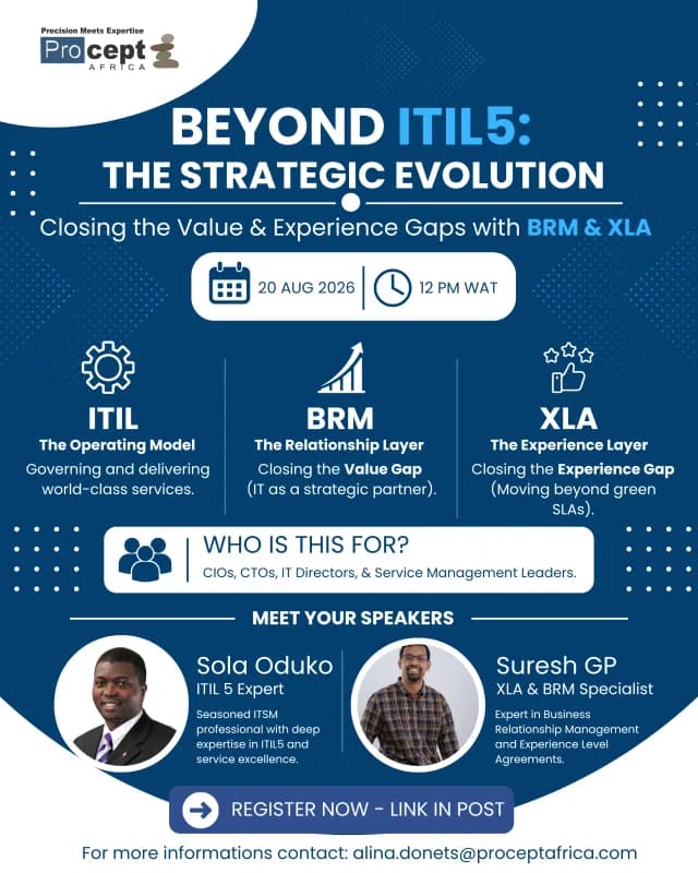 Beyond ITIL 5: The Strategic Evolution – Closing The Value & Experience Gap cover
