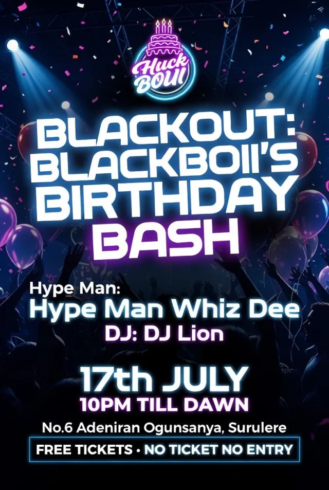 BLACKOUT- Blaqboii’s Birthday Bash cover
