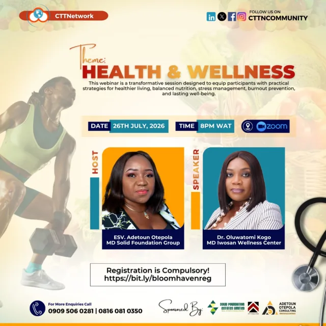 BLOOM HAVEN - HEALTH & WELLNESS WEBINAR cover