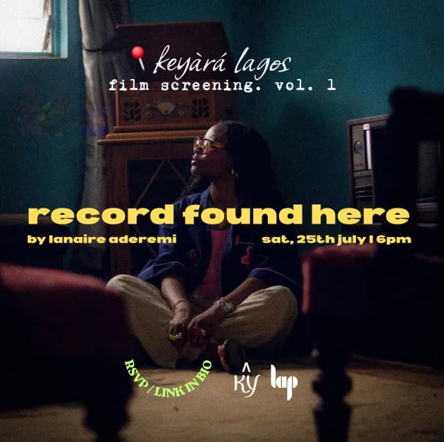 Keyàrá Lagos Film Screening. Vol.1: "Record Found Here" cover