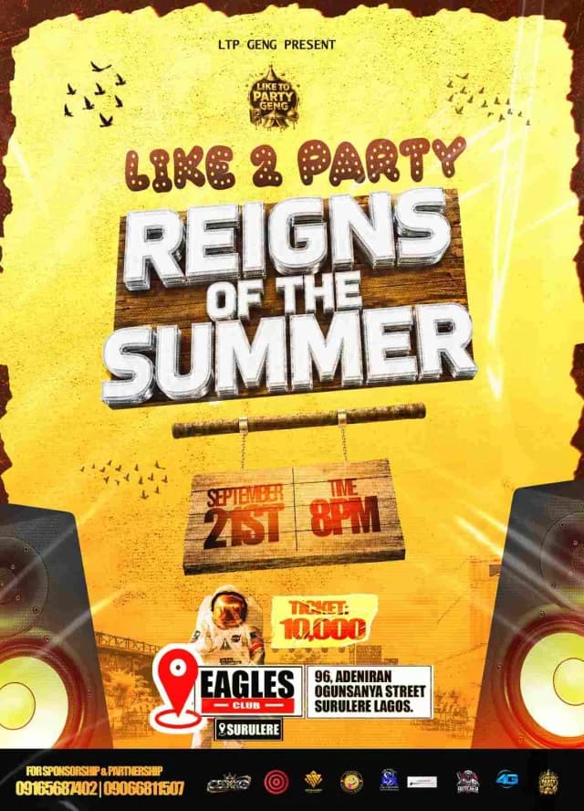 LIKE TO PARTY { REIGNS OF THE SUMMER } cover