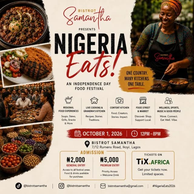 NIGERIA EATS! — An Independence Day Food Festival cover