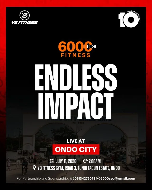 ONDO EDITION: 6000SEC FITNESS 10TH YEAR ANNIVERSARY - ENDLESS IMPACT cover