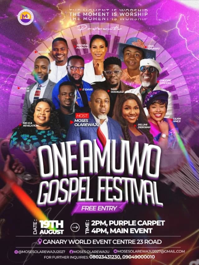 ONE AMUWO GOSPEL FESTIVAL cover