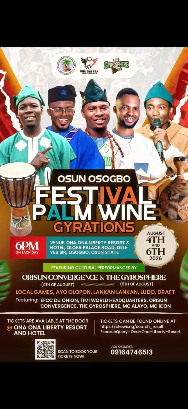 Osun Osogbo Festival Palm Wine Gyrations cover