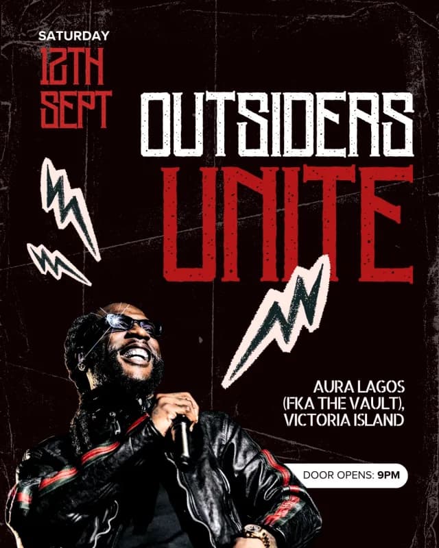 OUTSIDERS UNITE - The Ultimate Burna Boy Fan Gathering cover