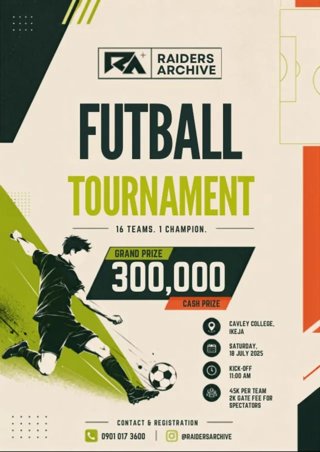 RAIDERS FUTBALL TOURNAMENT cover