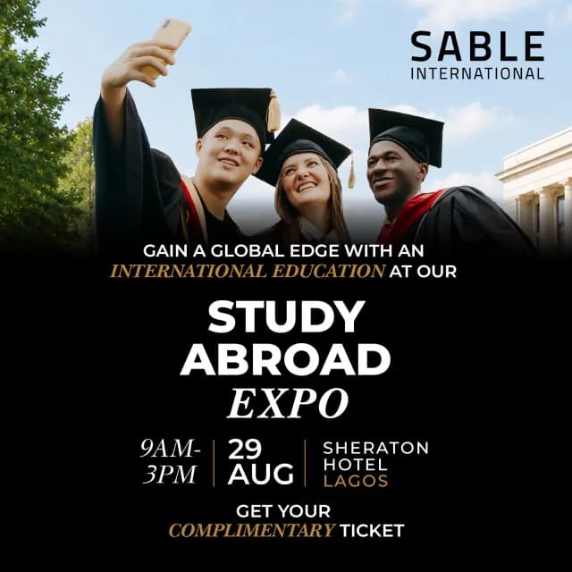 Sable International Study Abroad Expo - Ikeja, Lagos (Free Entry) cover