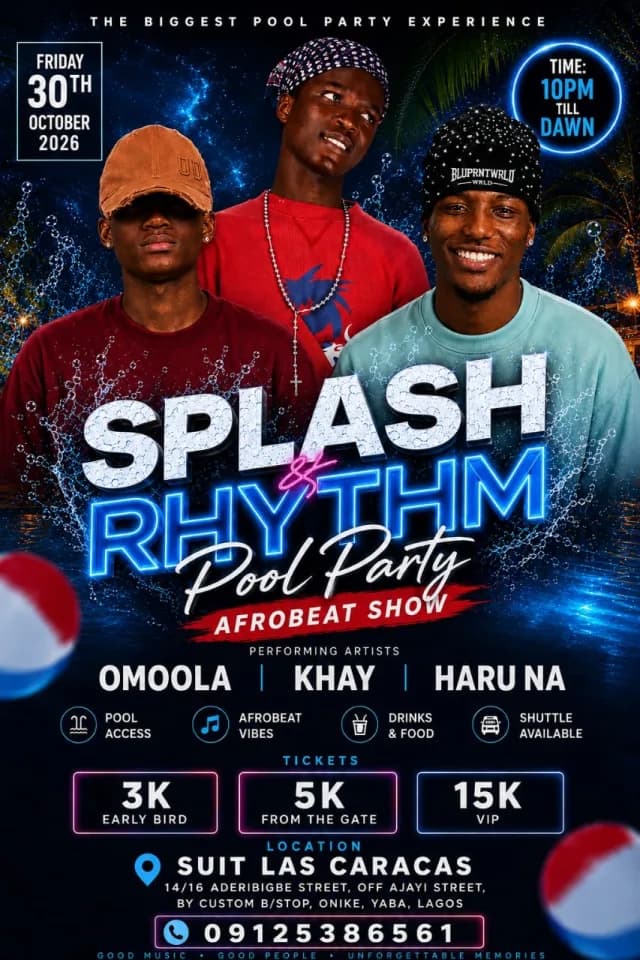 SPLASH $ RHYTHM POOL PARTY cover