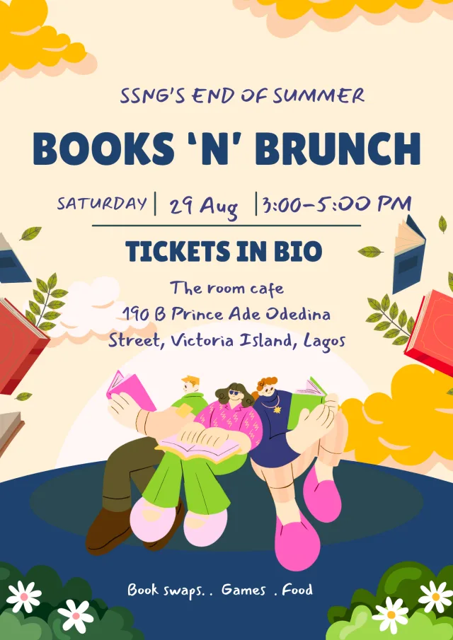 SSNG's End Of Summer Books 'n' Brunch Pop-up cover