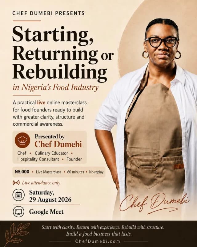 Starting, Returning Or Rebuilding In Nigeria’s Food Industry cover
