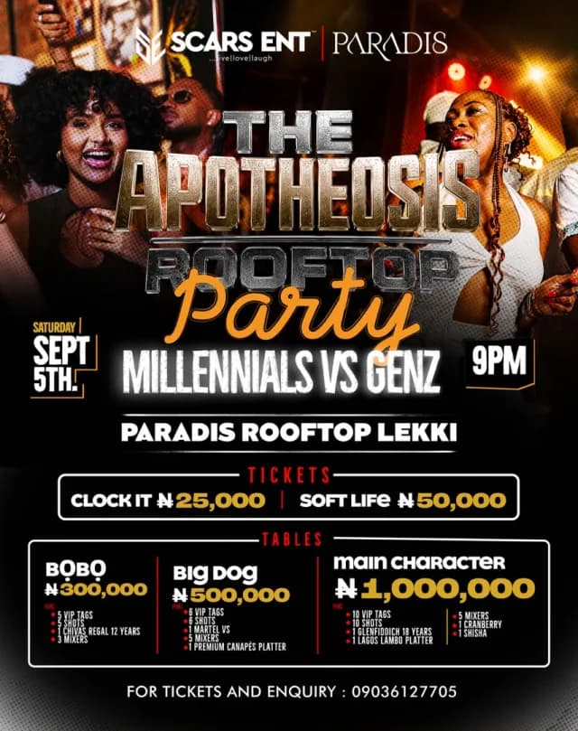 The Apotheosis Rooftop Party - Millennials Vs GenZ cover