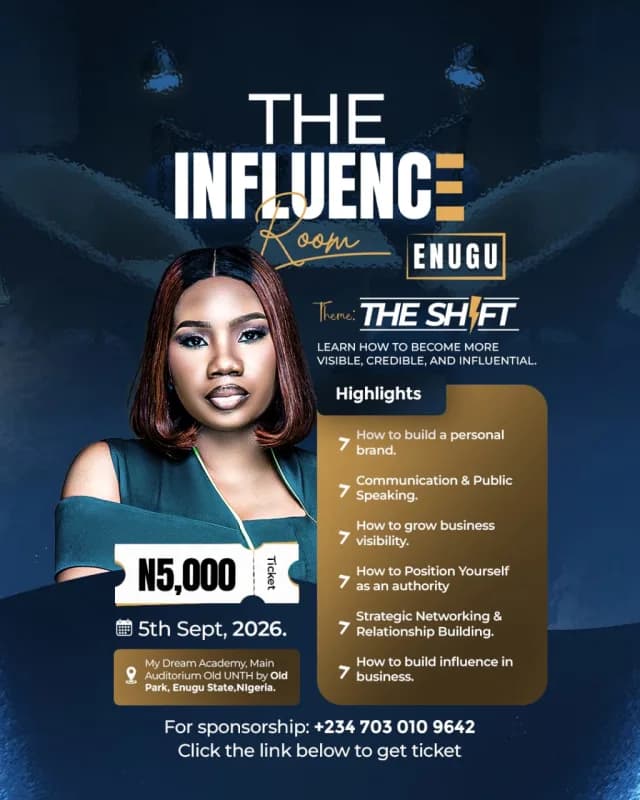 The Influence Room Asaba: Learn How To Become More Visible, And Credible. cover