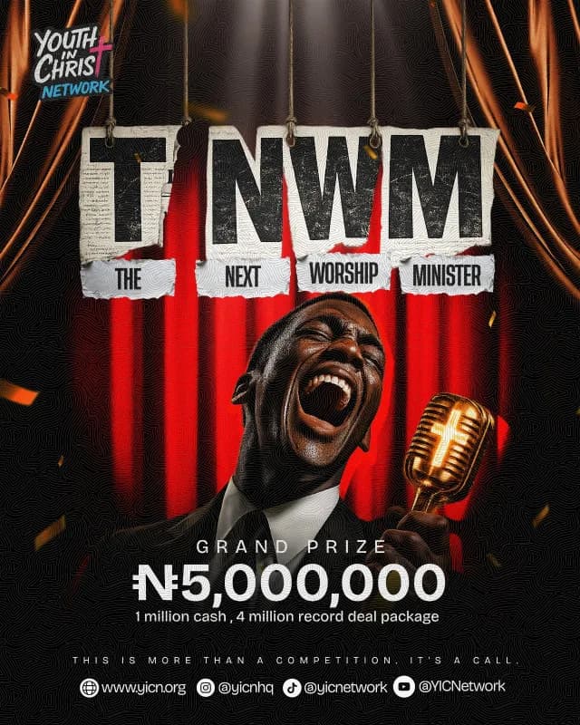 The Next Worship Minister (TNWM) 2026 — Nigeria's Nationwide Gospel Talent cover