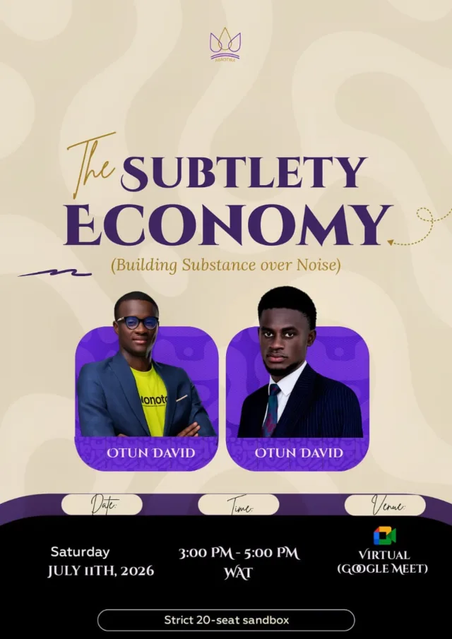 THE SUBTLETY ECONOMY: Building Substance Over Noise cover