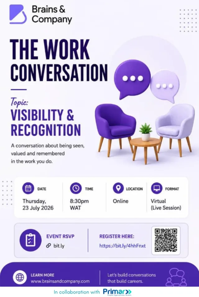 The Work Conversation On Visibility & Recognition cover